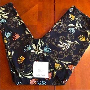 LulaRoe floral on black TC